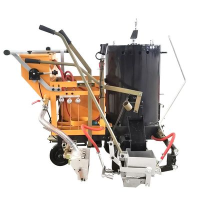 Hydraulisches oder elektrisches Antriebssystem Mensch schiebend Thermoplast-Straßenmarkierungsmaschine- 120 kg Tank
