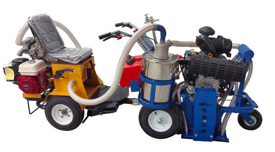 PCD-Schleifmaschine zum Entfernen von Fahrbahnmarkierungen mit Absaugung und Recycling