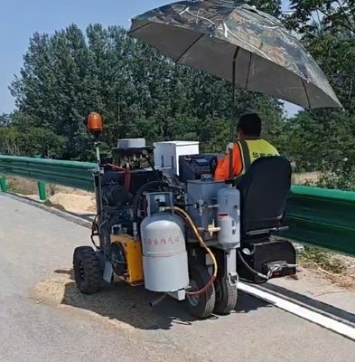 Minifahrer thermoplastisches Straßennetzmarkierungsdreirad mit Leitölheizungssystem